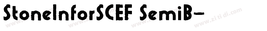StoneInforSCEF SemiB字体转换